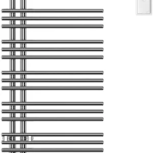 Top Vente Radiateur de bain Zehnder Yucca Asym Chromé Résistance électrique à gauche